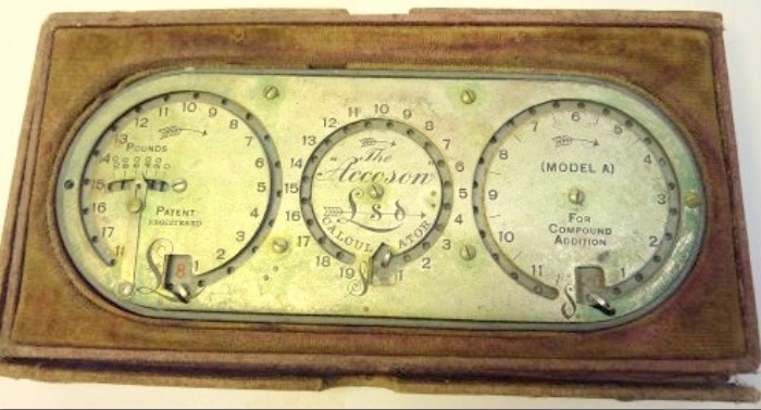 Accoson_Calculator (source ArthurJohnsonAndSonsAuctioneers via Federico Benito de los Mozos)